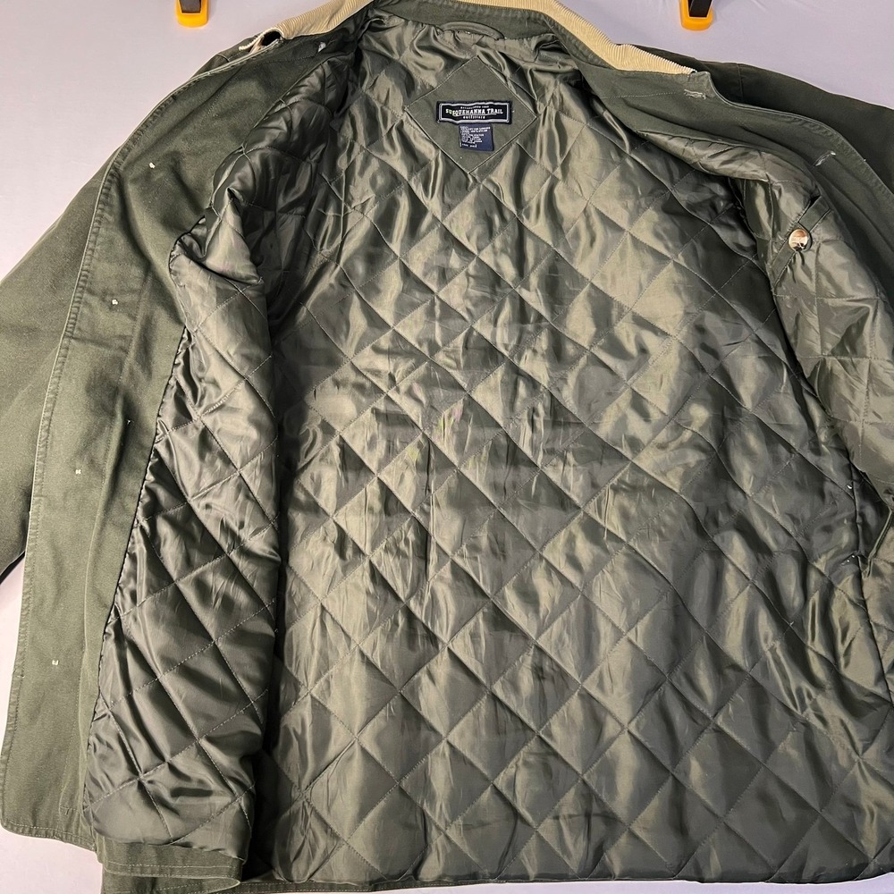 Susquehanna Trail Mens Large Chore Coat Green Workwear Utility - Picture 7 of 11
